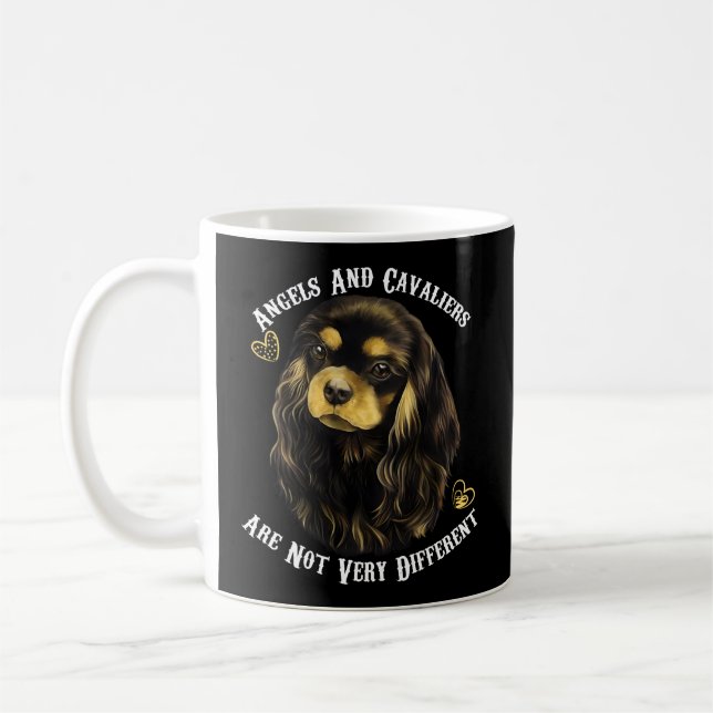 Black And Tan Cavalier King Charles Spaniel Coffee Mug (Left)
