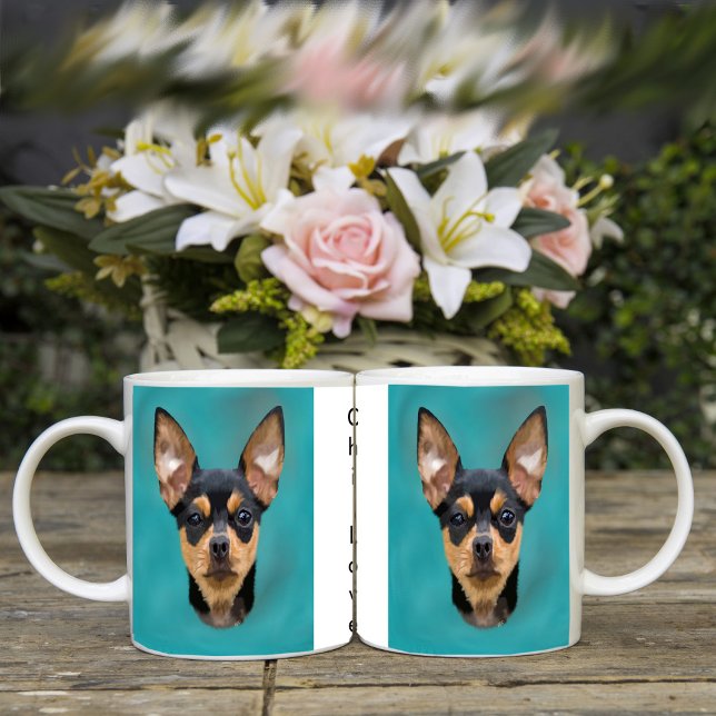 Black and Tan Chihuahua Dog Coffee Mug (Creator Uploaded)