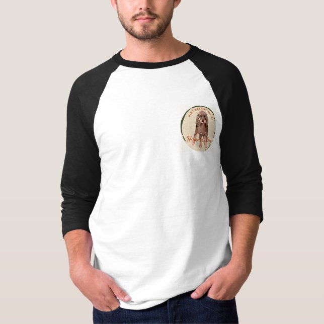 Black and Tan Coonhound Baseball T-shirt (Front)