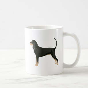 Black and Tan Coonhound Basic Breed Customisable Coffee Mug