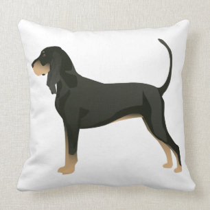 Black and Tan Coonhound Basic Breed Customisable Cushion