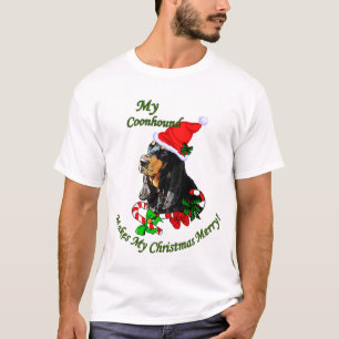 Black and Tan Coonhound Christmas Gifts T-Shirt