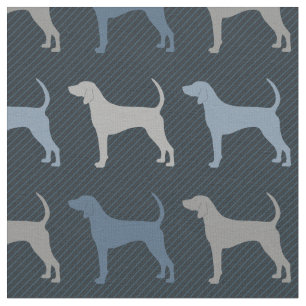 Black and Tan Coonhound Fabric