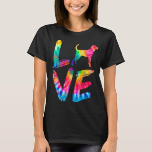 Black And Tan Coonhound Tie Dye Love Dog Mum Dad T-Shirt