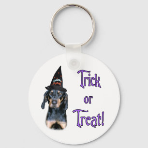Black and Tan Coonhound Trick Key Ring