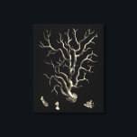 Black and Tan Coral Canvas Print<br><div class="desc">Go underwater to explore the sea with all these different sea creatures and see all the tan coral. This vintage piece of art is a perfect addition to any sea exploring lovers with a black background. Get your art print today on your product.</div>