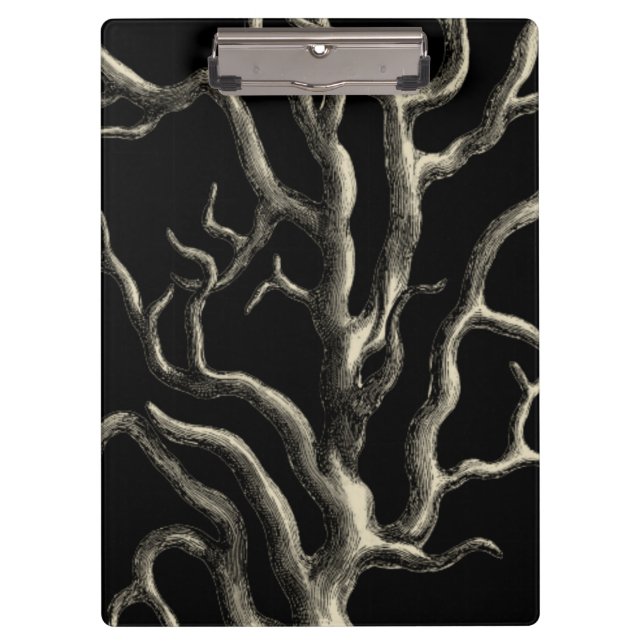 Black and Tan Coral Clipboard (Front)