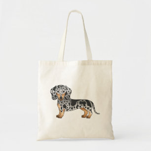Black And Tan Dapple Short Hair Dachshund Cute Dog Tote Bag