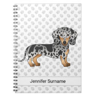 Black And Tan Dapple Short Hair Dachshund & Text