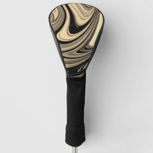 Black and Tan Floe Pattern Golf Head Cover