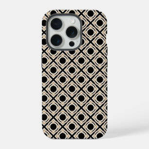 Black and Tan iPhone 15 Pro Case