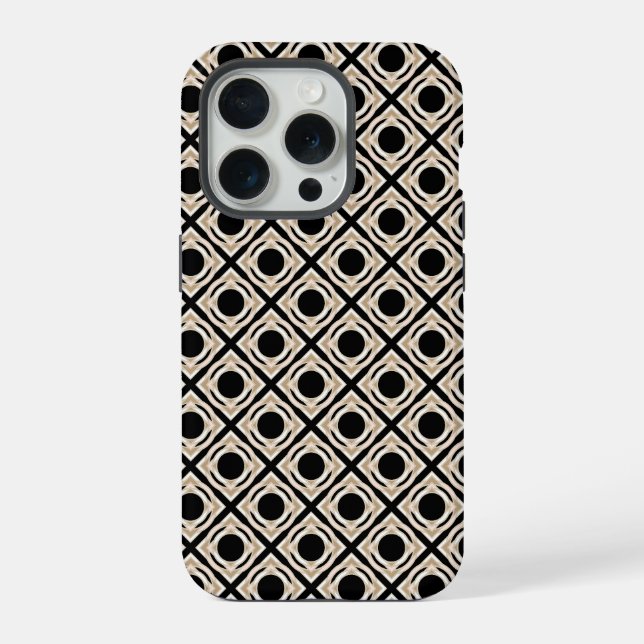 Black and Tan  iPhone Case (Back)