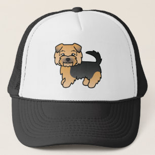 Black And Tan Norfolk Terrier Cartoon Dog Trucker Hat