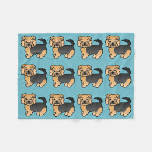 Black And Tan Norfolk Terrier Fleece Blanket