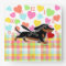 Black and Tan Smooth Dachshund Running Heart