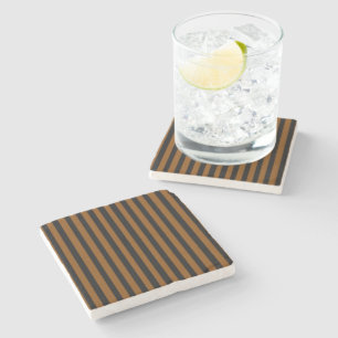 Black and Tan Stone Coaster