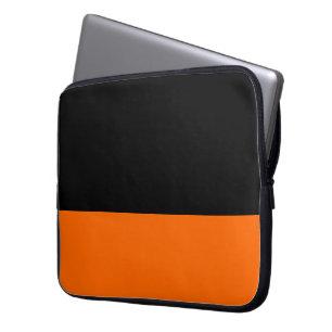 Black and Tangerine Laptop Bag