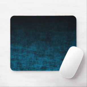 Black and Teal Grunge Ombre Texture Mouse Mat
