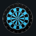black and turquoise blue dartboard<br><div class="desc"></div>
