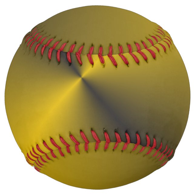 Black and Vibrant Gold Softball (Front)