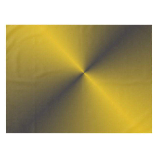 Black and Vibrant Gold Tablecloth (Front (Horizontal))