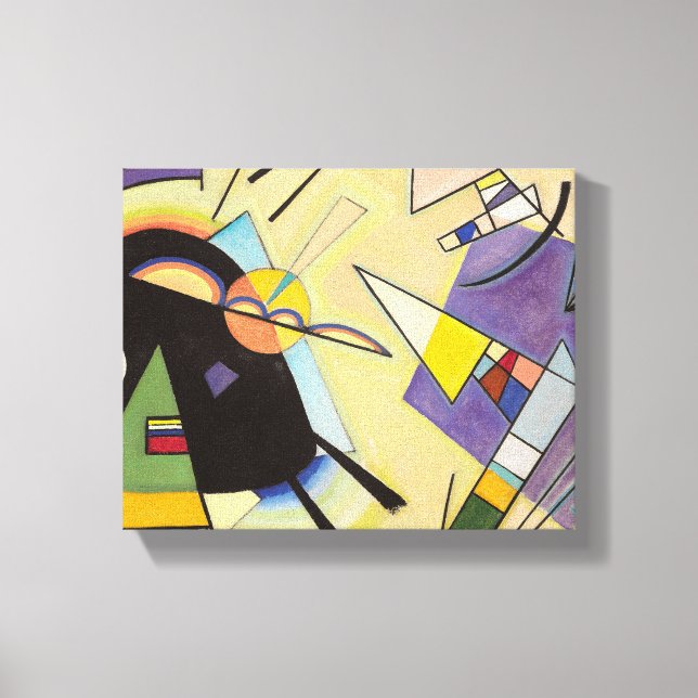 Black and Violet by Wassily Kandinsky Canvas Print (Front)