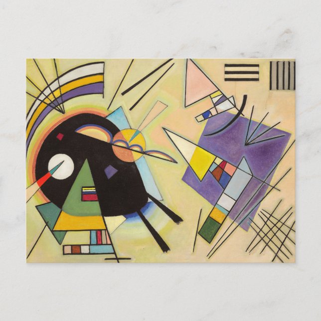 Black and Violet by Wassily Kandinsky Postcard (Front)