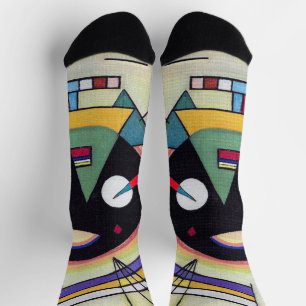 Black and Violet - Kandinsky Socks