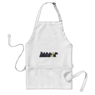 Black and Wheaten Scottish Terriers Standard Apron