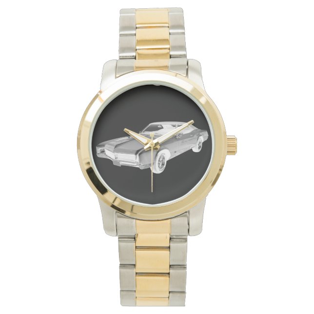 Black And White 1967 Buick Riviera Pop Art Watch (Front)