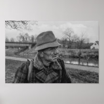 Black and White 1968 European Portrait of a Man