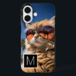 Black and White 1 Photo Collage Custom Monogram iPhone 16 Case<br><div class="desc">You can use Instagram photos for this design. Use three square photos to create a unique and personal gift.  If you need to adjust the pictures,  click on the customise tool to make changes.</div>