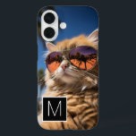 Black and White 1 Photo Collage Custom Monogram iPhone 16 Case<br><div class="desc">You can use Instagram photos for this design. Use three square photos to create a unique and personal gift.  If you need to adjust the pictures,  click on the customise tool to make changes.</div>