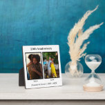 Black and White 2 Photo Collage Anniversary Plaque<br><div class="desc">A timeless black and white photo collage capturing cherished memories,  perfect for celebrating an anniversary. This elegant design blends sentimental moments into a stunning visual tribute,  highlighting love and togetherness.</div>