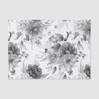 Black and White (3) 1600s Dutch Still Life Art Tissue Paper