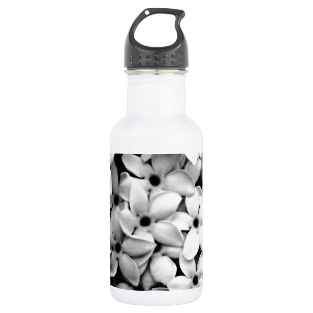 Black and white 532 ml water bottle (Front)