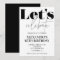 Black and White 65th birthday invitation Modern