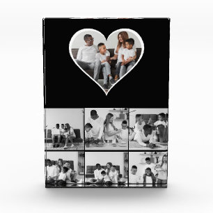 Black and White 7 Photo Collage Block