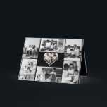 Black and White 7 Photo Collage Card<br><div class="desc">Customise your own personal photography. You can make this custom product for special occasions like weddings,  birthdays,  Christmas,  Holidays,  Memorials,  Graduation,  Anniversaries and more. It can also be given as a gift to your best friend,  close friend,  family,  and relatives.</div>