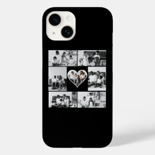 Black and White 7 Photo Collage Case-Mate iPhone 14 Case