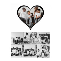 Black and White 7 Photo Collage