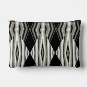 Black and White Abstract Accessory Bag