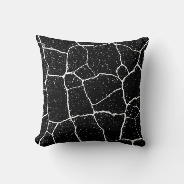 Black and White Abstract Art Painting Cushion (Front)