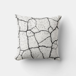 Black and White Abstract Art Painting Cushion