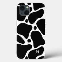 Black and white abstract giraffe pattern