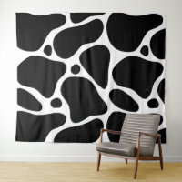 Black and white abstract giraffe pattern