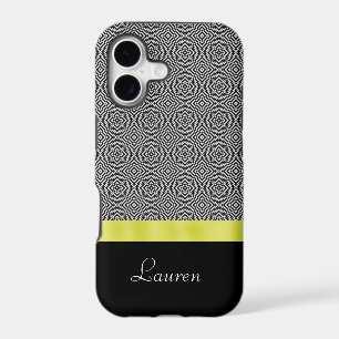 Black and White Abstract Gold iPhone 5 Case