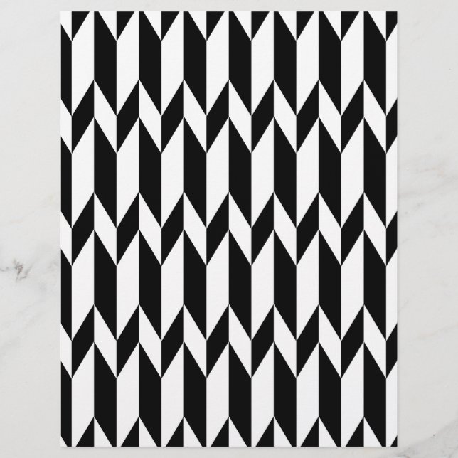 Black and White Abstract Graphic Pattern. Flyer (Front)
