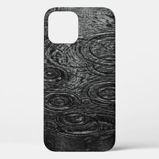 BLACK AND WHITE ABSTRACT PAINTING Case-Mate iPhone CASE (Back)