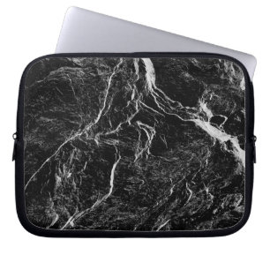 Black and White Abstract Pattern Laptop Sleeve
